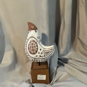 Handcrafted Ceramic Bird Sculpture